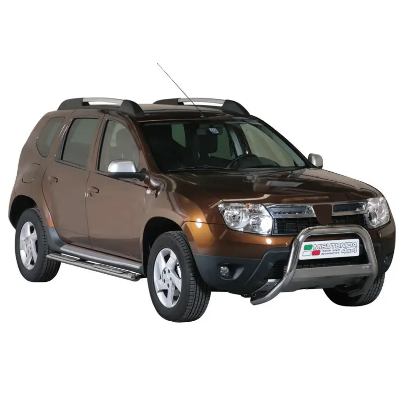 Edelstahl Seitenschweller Schwellerrohre für Dacia Duster 2010-2017 Silber Schneller Versand