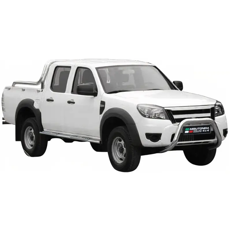 Stahl Seitenschweller Schwellerrohre für Ford Ranger Double Cab 2009-2011 Grau Bestseller