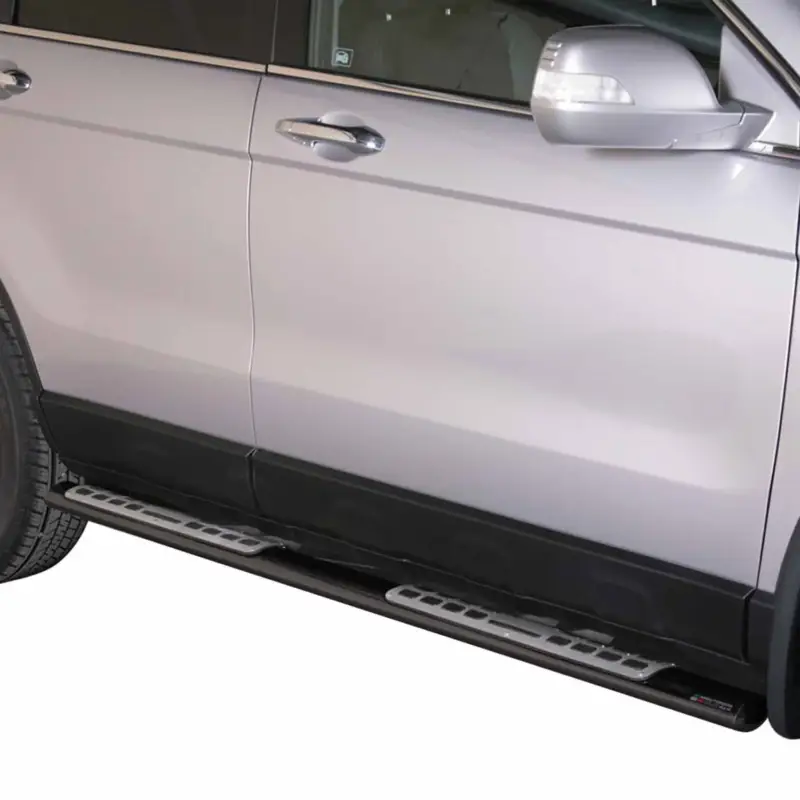 Neu Im Sortiment Edelstahl Seitenschweller Schwellerrohre für Honda CR-V 2010-2012 Schwarz