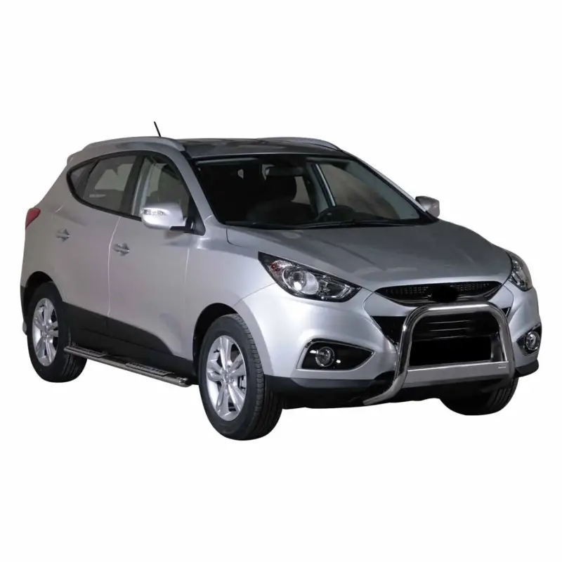 Geprüft Edelstahl Seitenschweller Schwellerrohre für Hyundai ix35 2009-2015 Silber