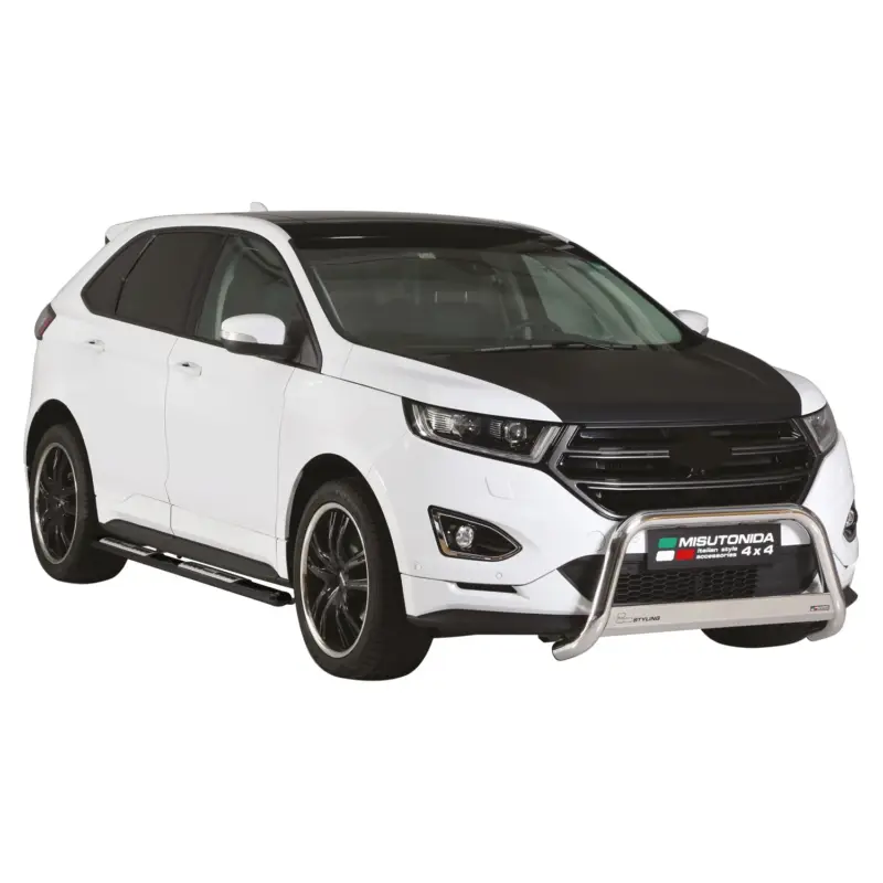 Must-Have Edelstahl Seitenschweller Schwellerrohre für Ford Edge 2015-2018 Schwarz