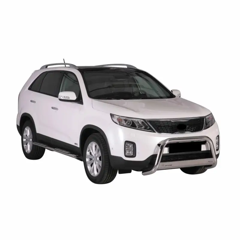 Geprüft Edelstahl Seitenschweller Schwellerrohre für Kia Sorento 2012-2014 Silber