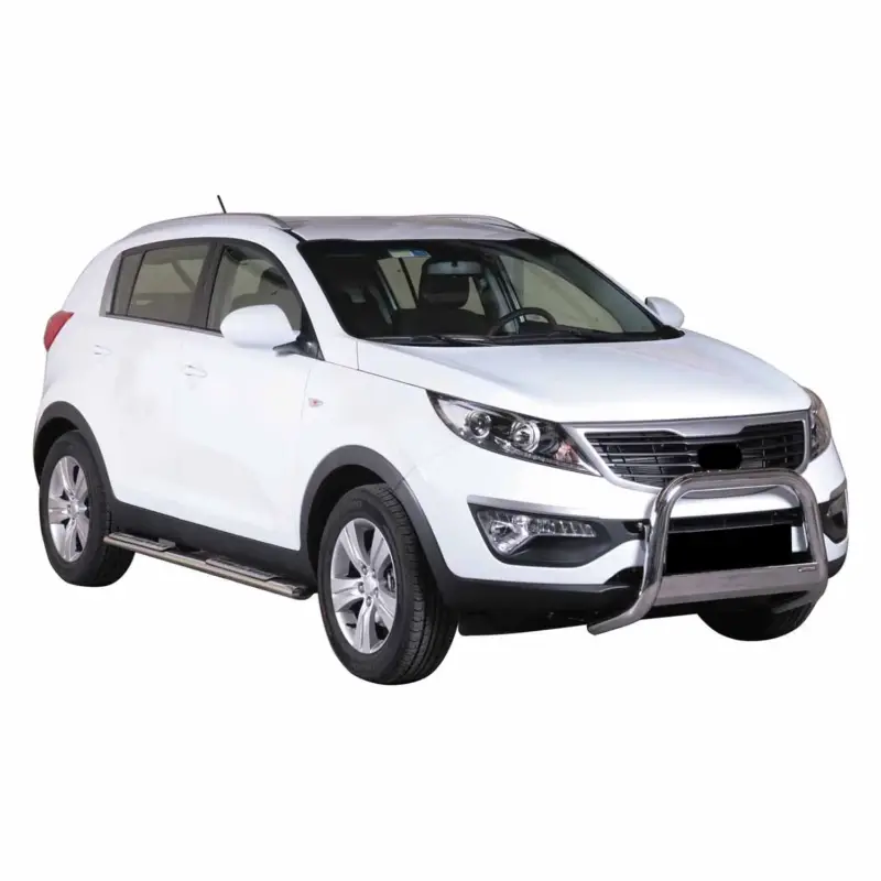 Edelstahl Seitenschweller Schwellerrohre für Kia Sportage 2010-2015 Silber Heißes Angebot