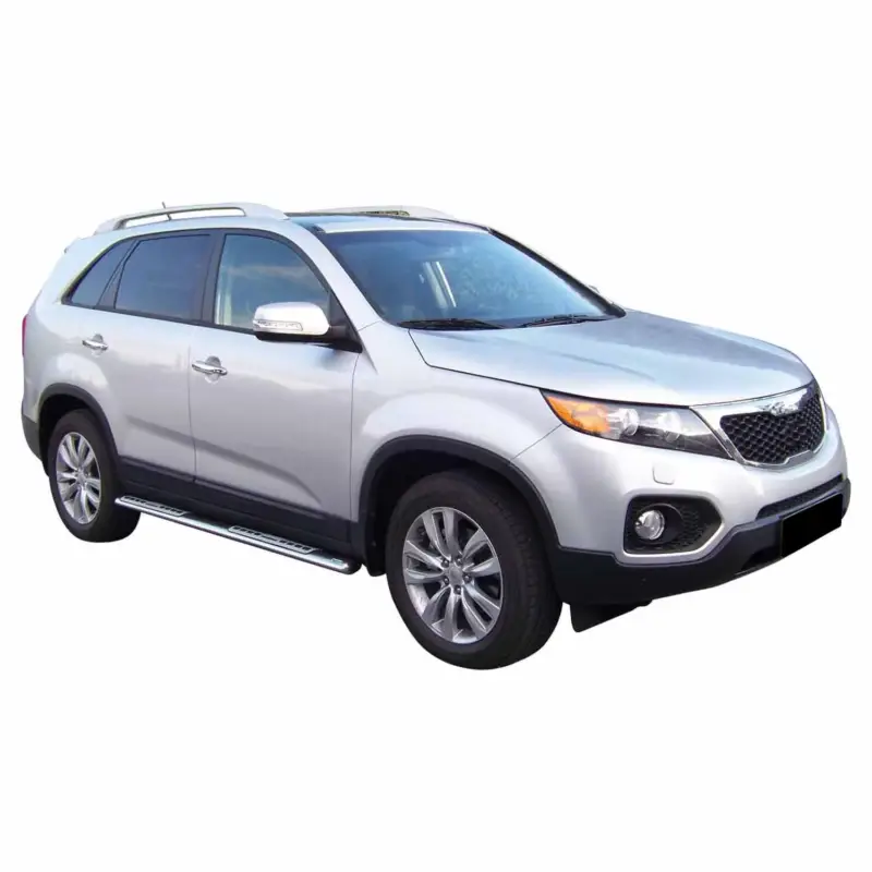 Sonderaktion Edelstahl Seitenschweller Schwellerrohre für Kia Sorento 2009-2012 Silber