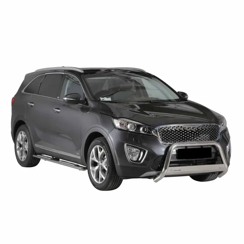 Edelstahl Seitenschweller Schwellerrohre für Kia Sorento 2015-2017 Silber Sale