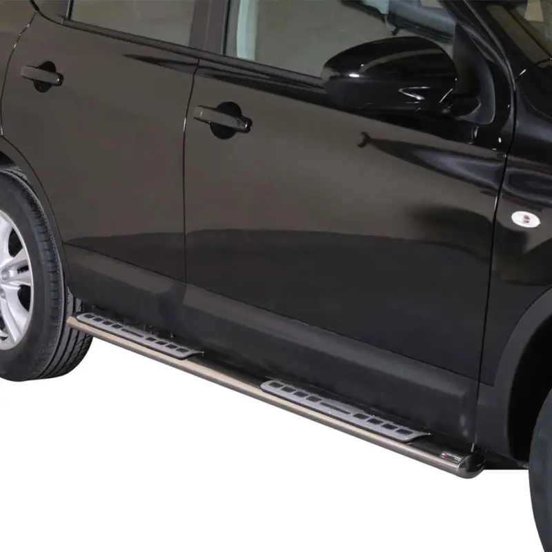 Angebot Edelstahl Seitenschweller Schwellerrohre für Nissan Qashqai 2010-2013 Silber