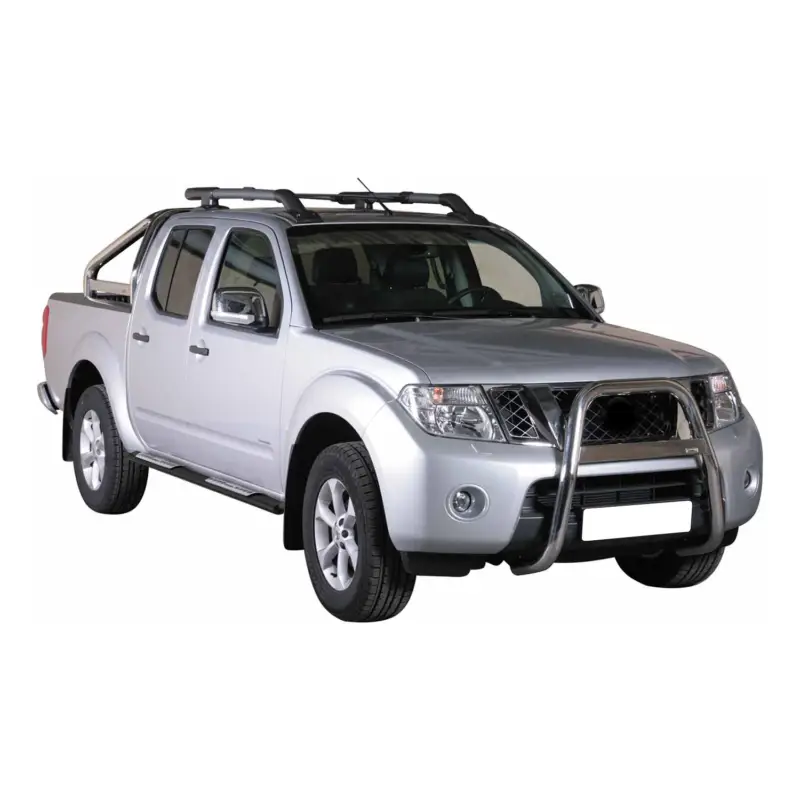 Meistverkauft Stahl Schwellerrohre Trittbretter für Nissan Navara Double Cab 2010-2014 Schwarz