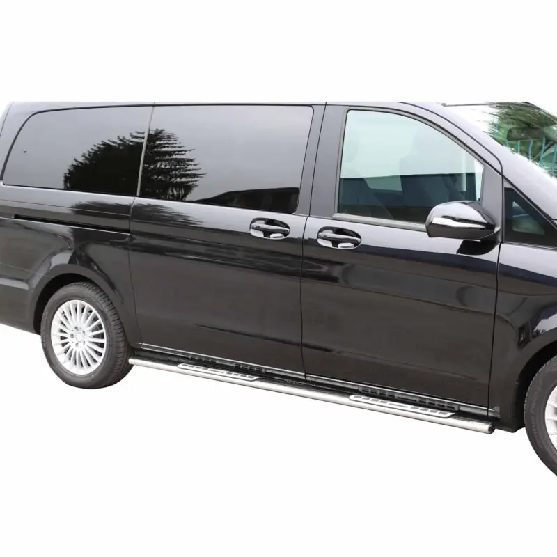 Expressversand Stahl Schwellerrohre Trittbretter für Mercedes Vito Classe W447 2014-2026 Grau