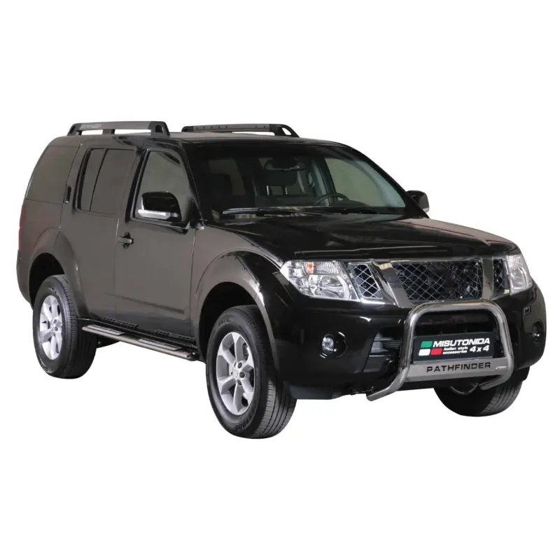Edelstahl Seitenschweller Schwellerrohre für Nissan Pathfinder 2010-2013 Silber Finale Aktion