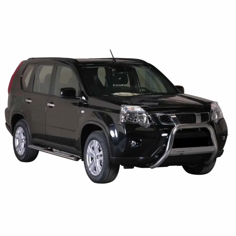 Nur Heute Edelstahl Seitenschweller Schwellerrohre für Nissan X-Trail 2011-2014 Silber