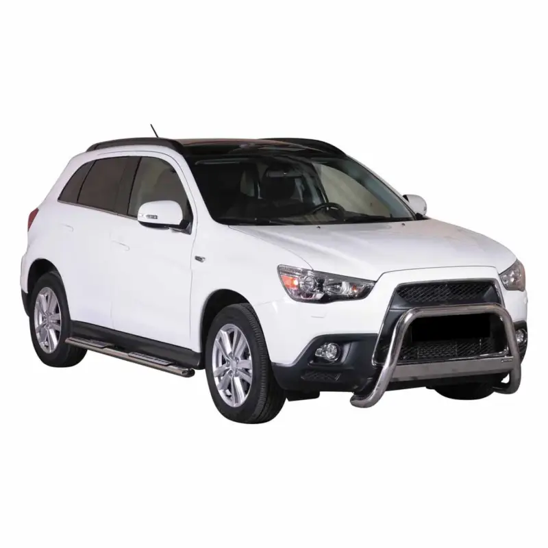 Heißes Angebot Edelstahl Seitenschweller Schwellerrohre für Mitsubishi ASX 2010-2012 Silber