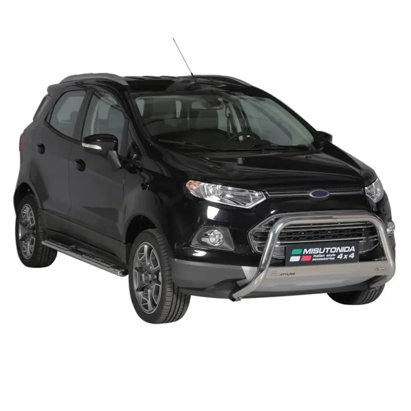 Preiswert Edelstahl Seitenschweller Schwellerrohre für Ford Ecosport 2013-2017 Silber