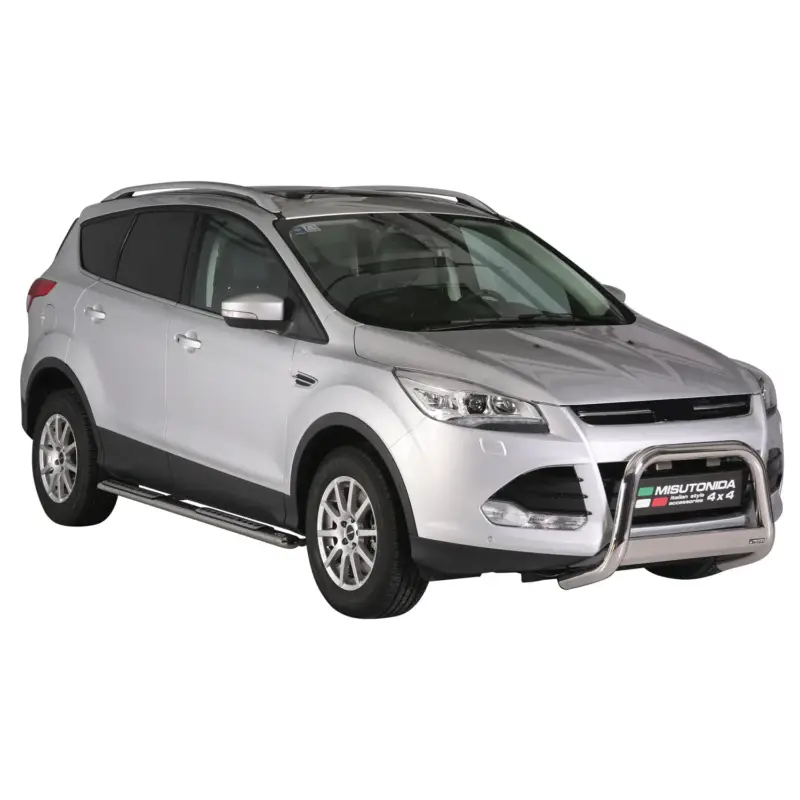 Edelstahl Seitenschweller Schwellerrohre für Ford Kuga II 2012-17 Pre-FL Silber Jetzt Bestellen