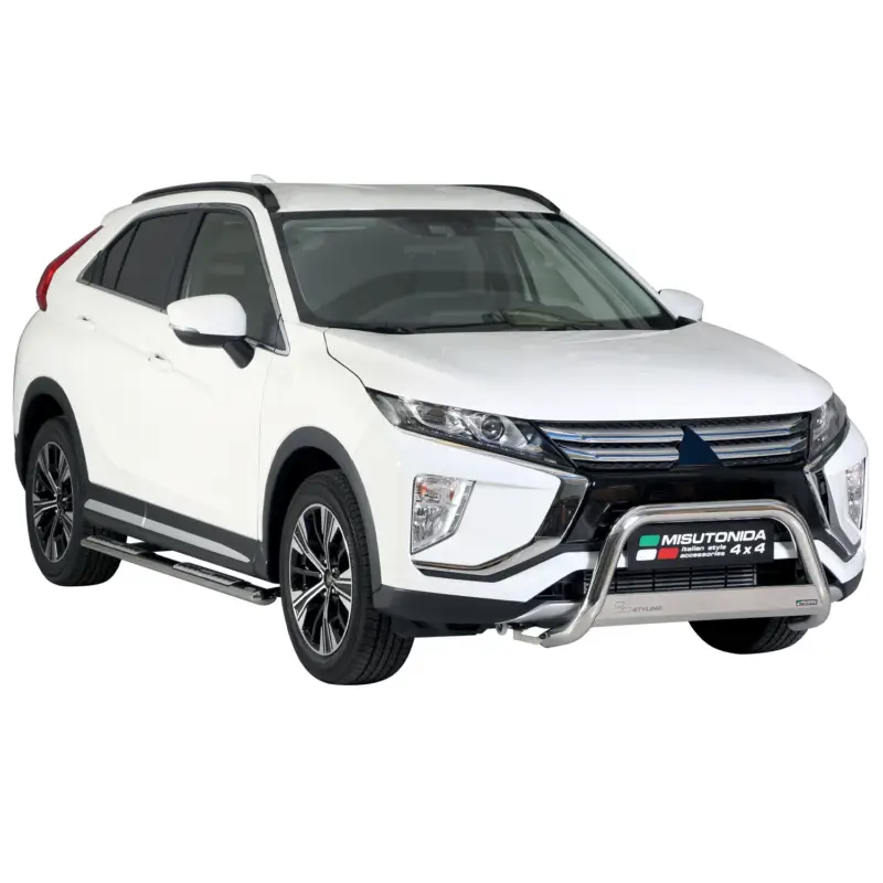 Stahl Seitenschweller Schwellerrohre für Mitsubishi Eclipse Cross 2018-2020 Grau Kracherpreis