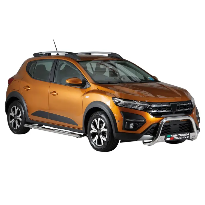 Finale Aktion Stahl Seitenschweller Schwellerrohre für Dacia Sandero Stepway 2021-2026 Grau