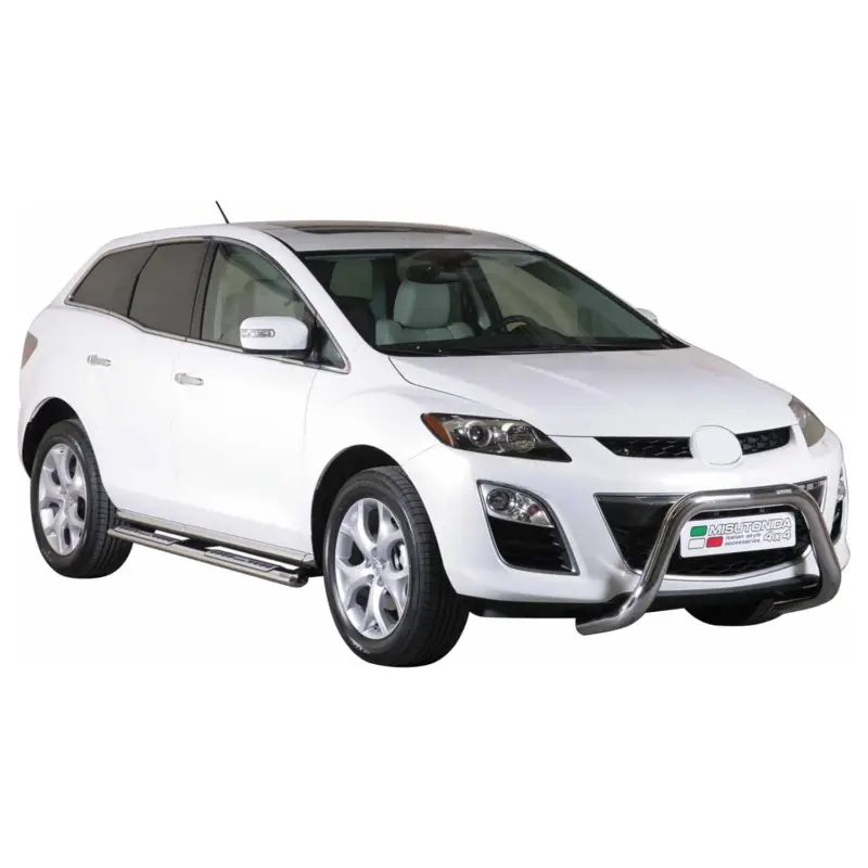 Jetzt Kaufen Edelstahl Seitenschweller Schwellerrohre für Mazda CX-7 2010-2012 Silber