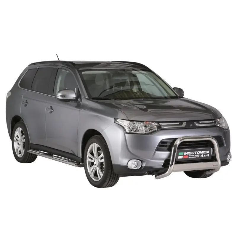Super-Preis Edelstahl Seitenschweller Schwellerrohre für Mitsubishi Outlander 2013-2021 Grau