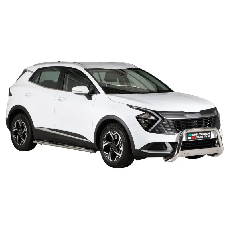 Super-Preis Edelstahl Seitenschweller Schwellerrohre für Kia Sportage 2023-2026 Silber