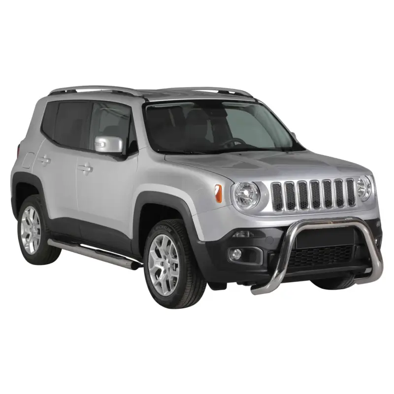 Frontbügel Frontschutzbügel für Jeep Renegade 2014-2017 ø76mm Stahl Silber Finale Aktion