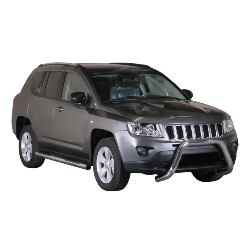 Frontbügel Frontschutzbügel für Jeep Compass 2011-2016 ø76mm Stahl Silber Schutz Nur Für Kurze Zeit