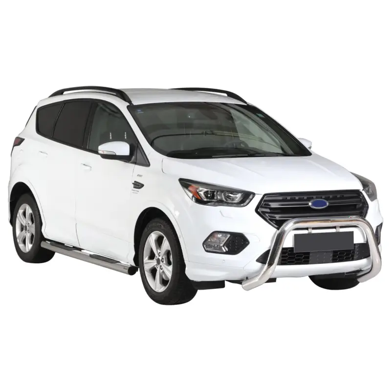 Frontbügel Frontschutzbügel für Ford Kuga II 2017-2019 FL ø76mm Stahl Silber Geprüft