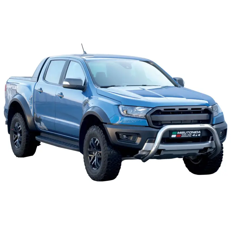 Frontbügel Frontschutzbügel für Ford Ranger Raptor 2019-2022 ø76mm Stahl Silber Solange Der Vorrat Reicht