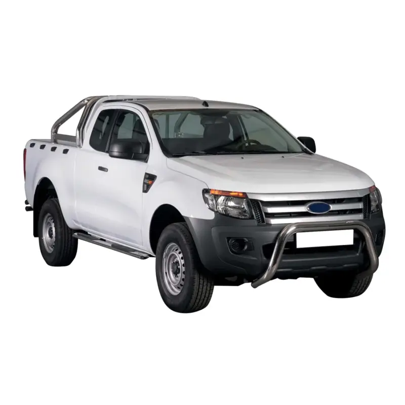 Frontbügel Frontschutzbügel für Ford Ranger 2012-2015 ø76mm Stahl Silber Schutz Schnäppchen