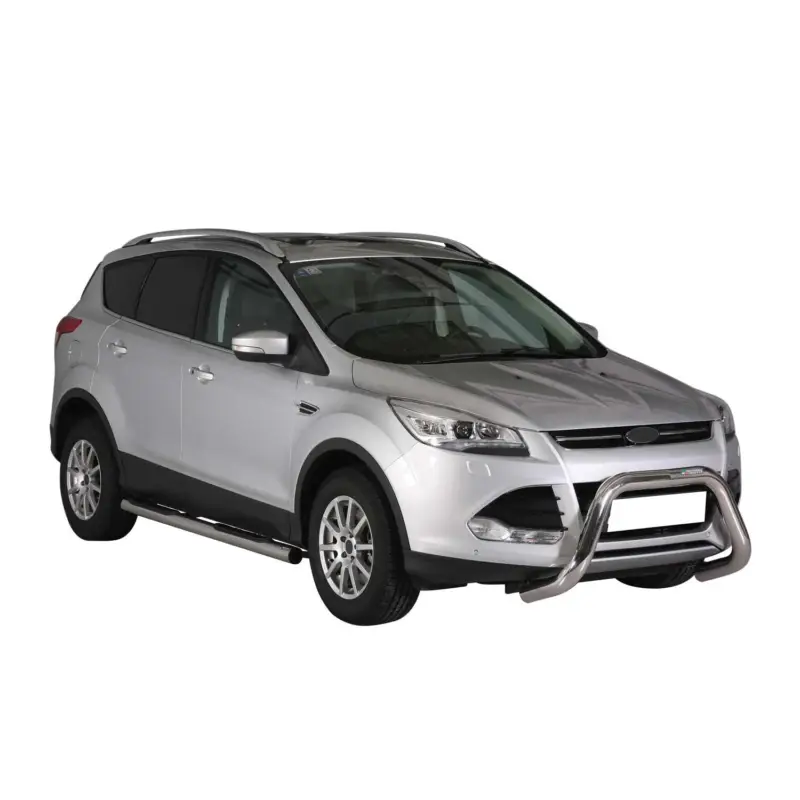 Frontbügel Frontschutzbügel für Ford Kuga II 2012-2017 Pre-FL ø76mm Stahl Silber Aktuell