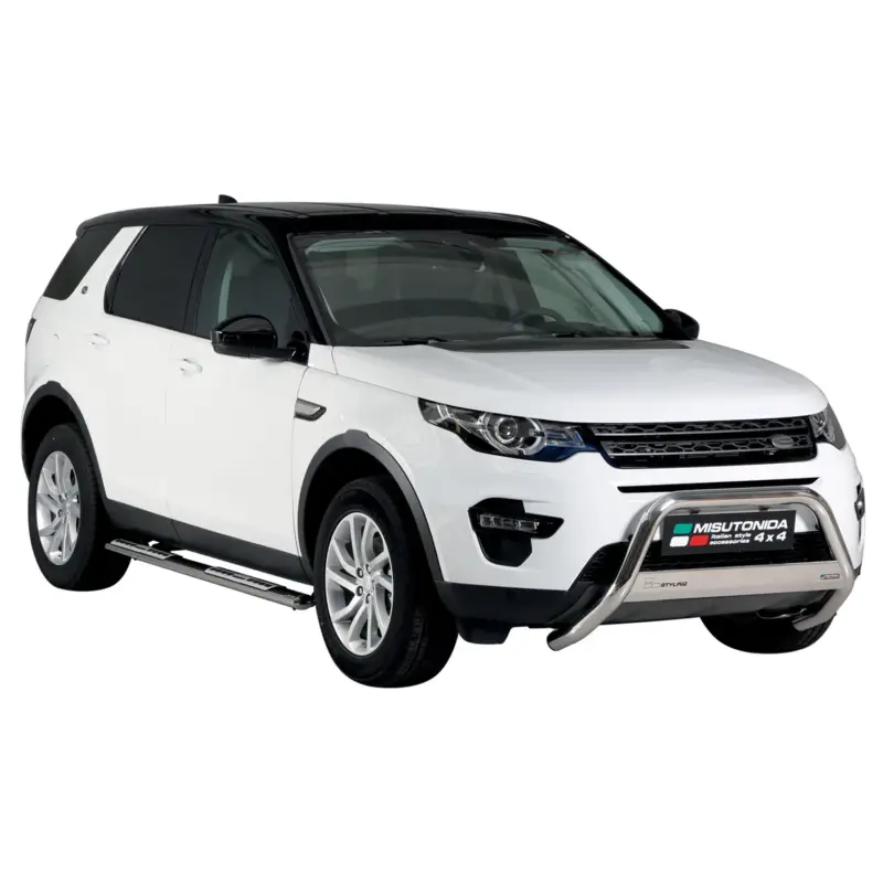 Stahl Schwellerrohre Trittbretter für Land Rover Discovery Sport 2014-2018 Grau Expressversand