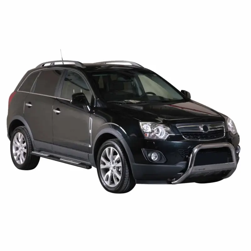 Edelstahl Seitenschweller Schwellerrohre für Opel Antara 2011-2015 Schwarz Aktuell