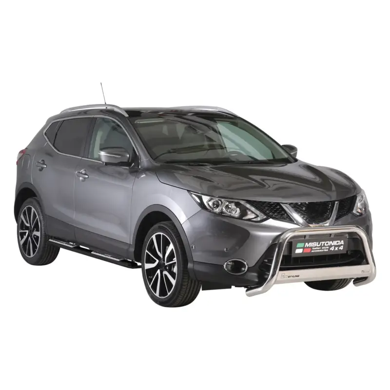 Edelstahl Seitenschweller Schwellerrohre für Nissan Qashqai 2014-2021 Schwarz Markenprodukt