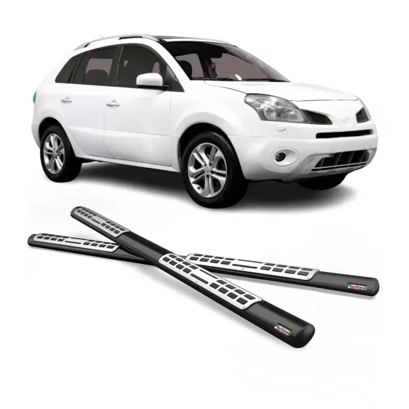 Begrenztes Angebot Edelstahl Seitenschweller Schwellerrohre für Renault Koleos 2008-2011 Schwarz