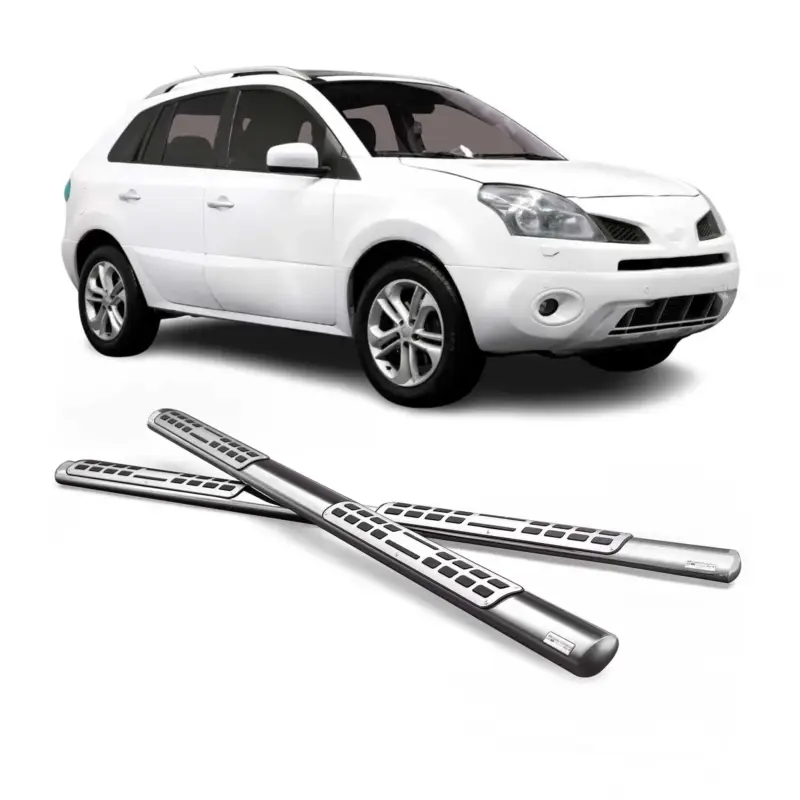 Schnäppchen Edelstahl Seitenschweller Schwellerrohre für Renault Koleos 2008-2011 Silber