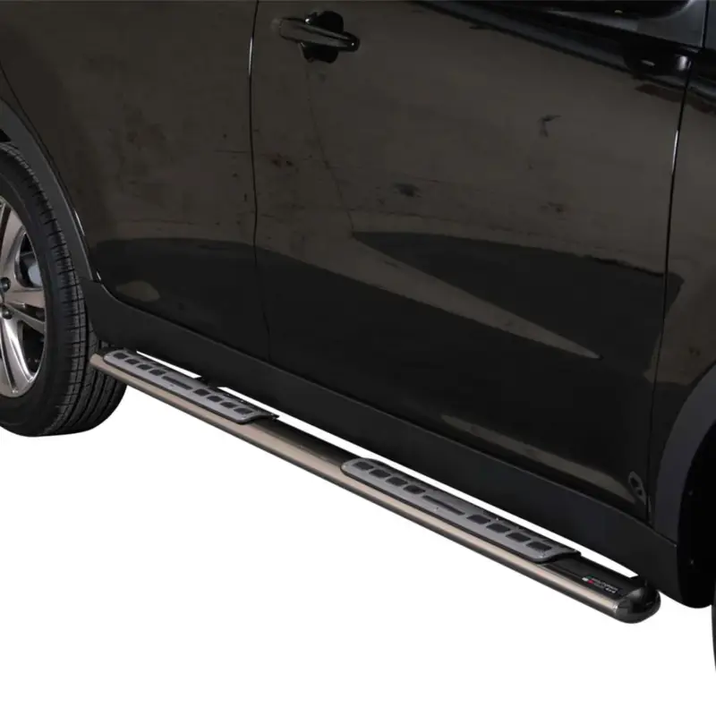 Jetzt Kaufen Edelstahl Seitenschweller Schwellerrohre für Ssangyong Korando 2011-2019 Silber