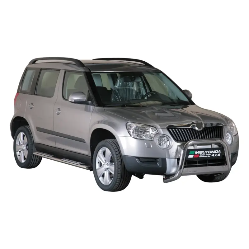 Markenware Edelstahl Seitenschweller Schwellerrohre für Skoda Yeti 2009-2013 Silber