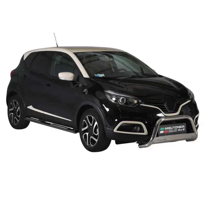 Edelstahl Seitenschweller Schwellerrohre für Renault Captur 2013-2017 Schwarz Kracherpreis