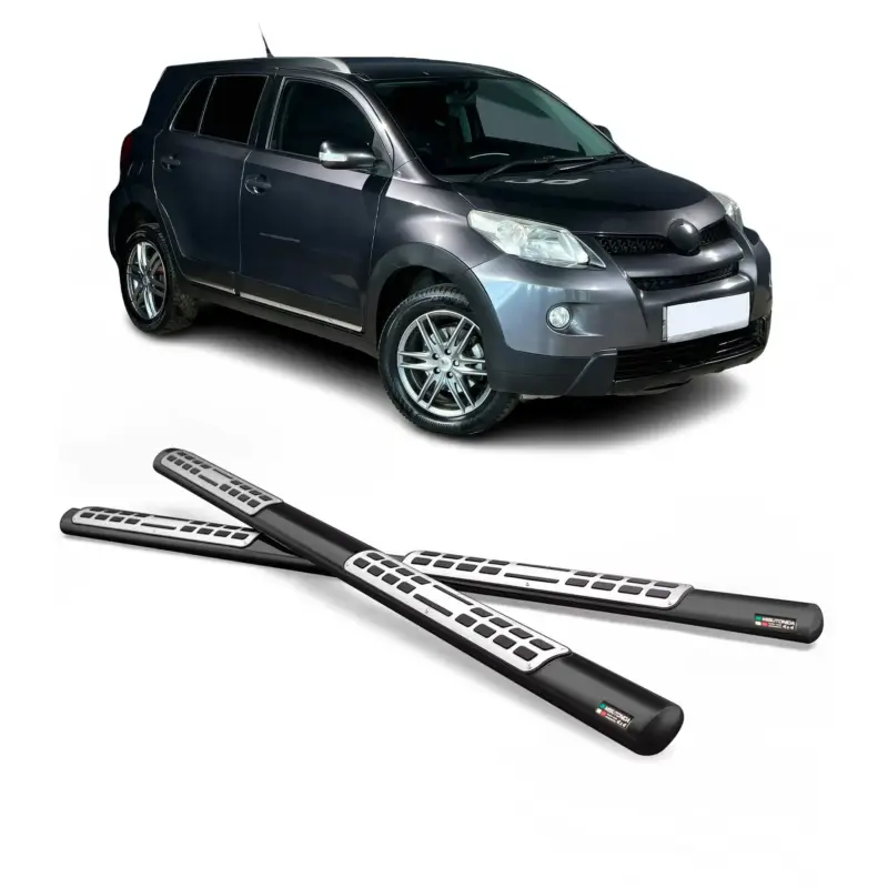Neu Stahl Seitenschweller Schwellerrohre für Toyota Urban Cruiser 2008-2016 Schwarz