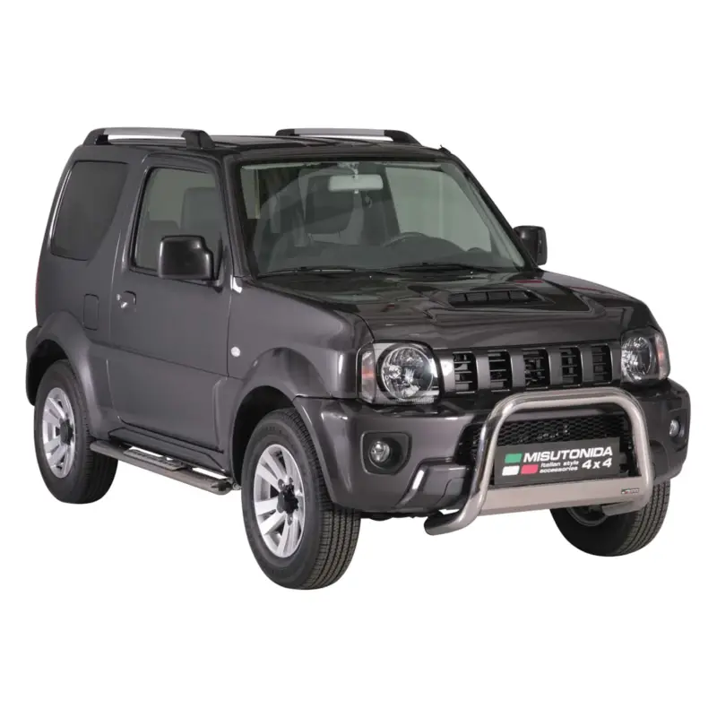 Edelstahl Seitenschweller Schwellerrohre für Suzuki Jimny 2012-2017 Silber Billig