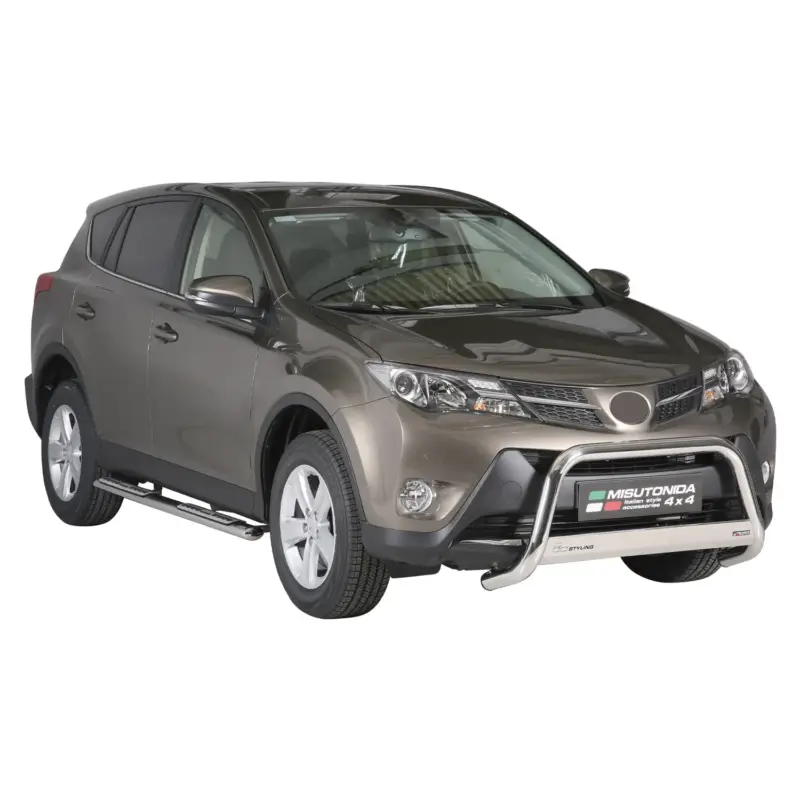 Edelstahl Seitenschweller Schwellerrohre für Toyota RAV4 XA40 2013-2015 Schwarz Bestpreis