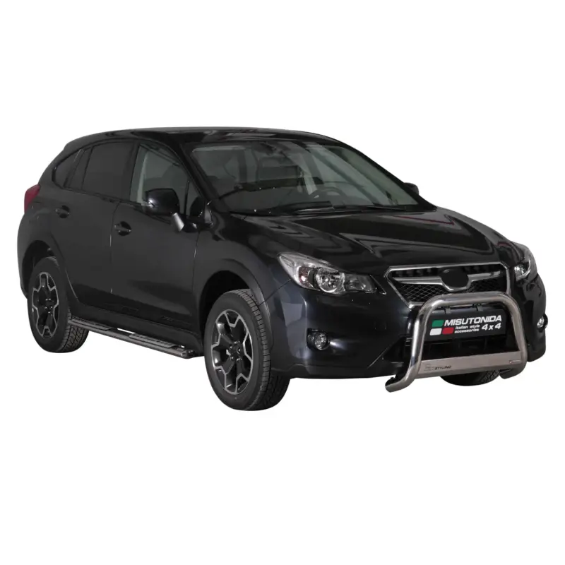 Neue Ware Edelstahl Seitenschweller Schwellerrohre für Subaru XV 2012-2017 Silber