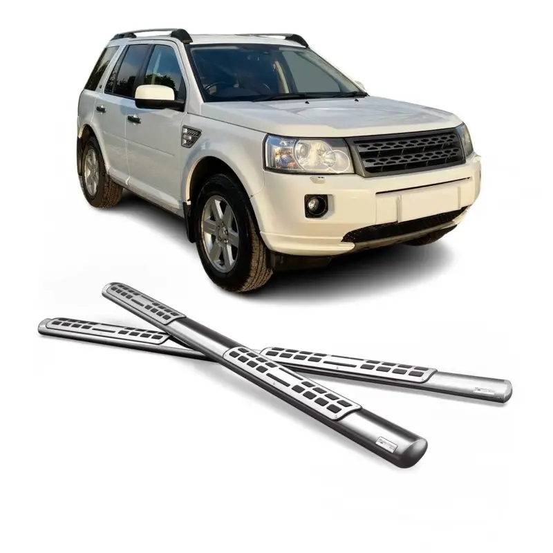 Stahl Seitenschweller Schwellerrohre für Land Rover Freelander 2 2007-2014 Grau Bestpreis