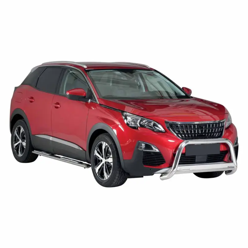 Online Kaufen Edelstahl Seitenschweller Schwellerrohre für Peugeot 3008 2018-2021 Silber
