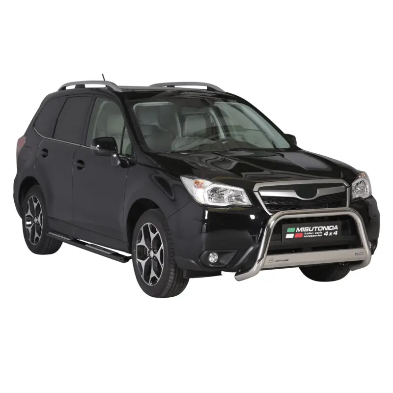 Sichere Zahlung Seitenschweller Schwellerrohre für Subaru Forester IV 2013-15 Pre-FL Schwarz 2x