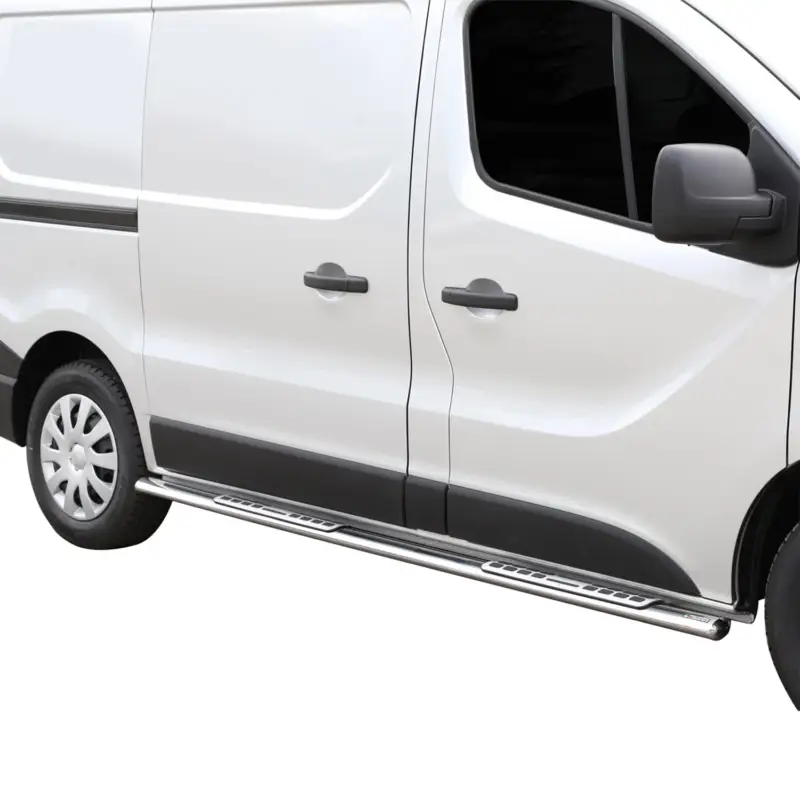 Jetzt Bestellen Edelstahl Seitenschweller Schwellerrohre für Opel Vivaro 2014-2019 Kurzer Silber