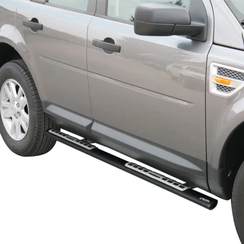 Stahl Schwellerrohre Trittbretter für Land Rover Freelander 2 2007-2014 Schwarz Abverkauf