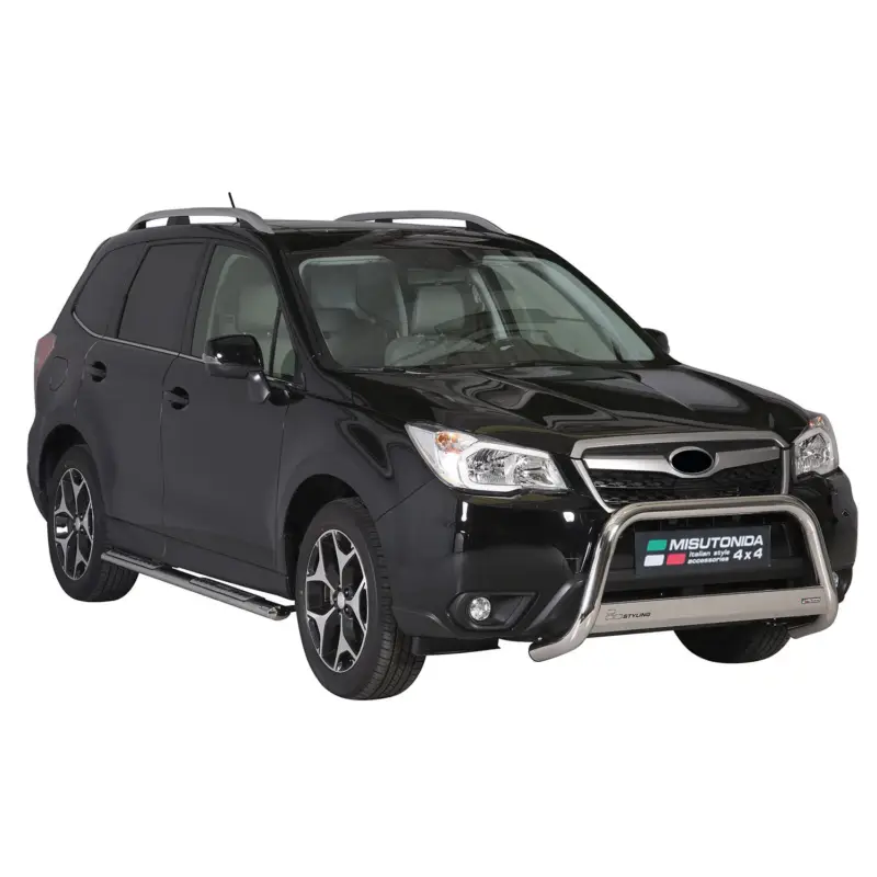Expressversand Seitenschweller Schwellerrohre für Subaru Forester IV 2013-2015 Pre-FL Silber 2x