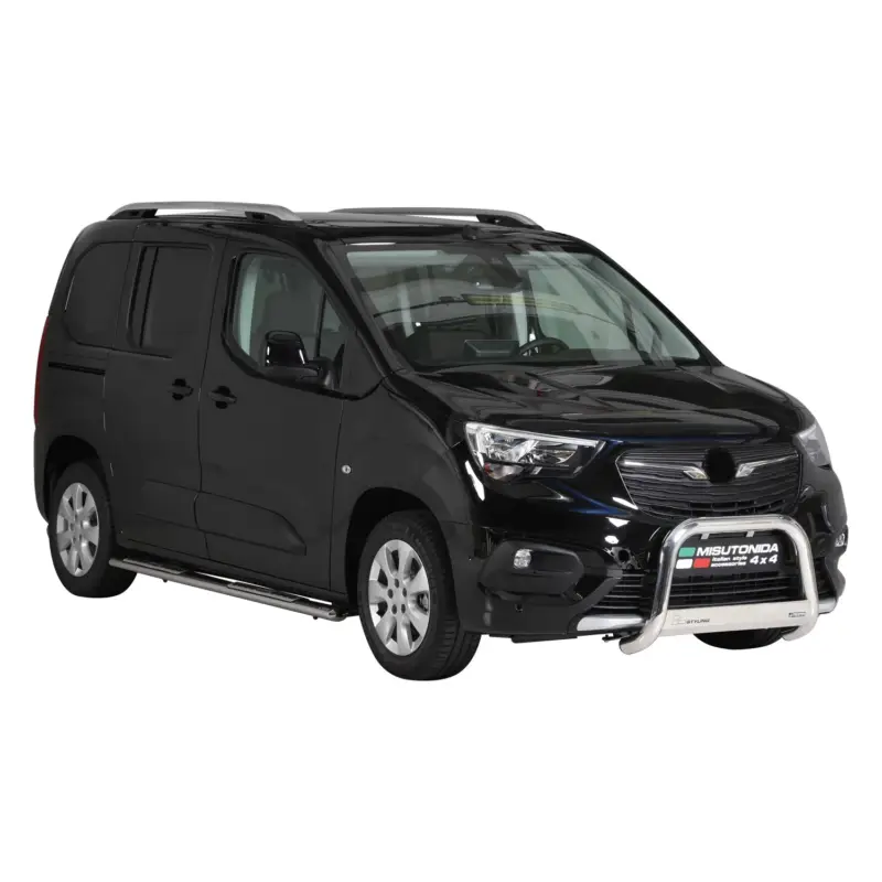 Schnäppchen Edelstahl Seitenschweller Schwellerrohre für Opel Combo 2019-2026 Kurzer Silber