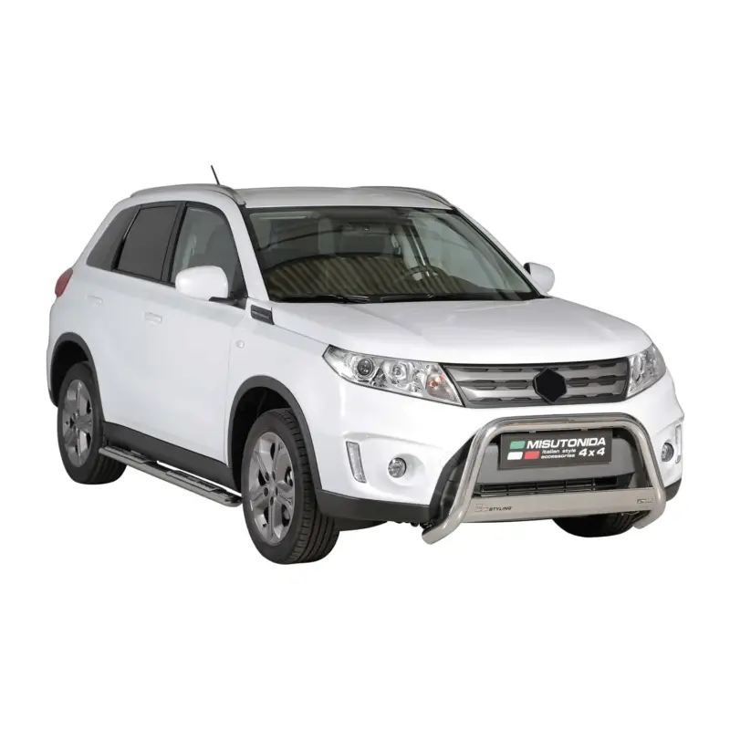 Edelstahl Seitenschweller Schwellerrohre für Suzuki Vitara 2015-2018 Silber Sichere Zahlung