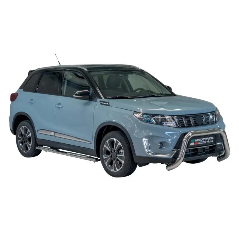 Edelstahl Seitenschweller Schwellerrohre für Suzuki Vitara 2019-2026 Silber Must-Have