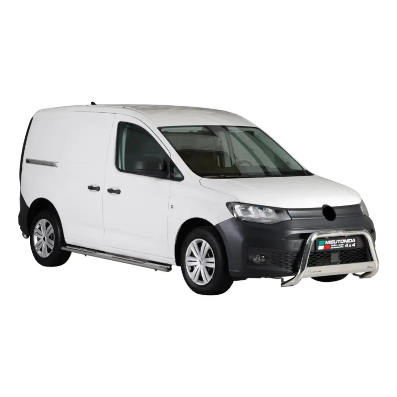 Sichere Zahlung Edelstahl Seitenschweller Schwellerrohre für VW Caddy 2020-2026 Edelstahl Silber